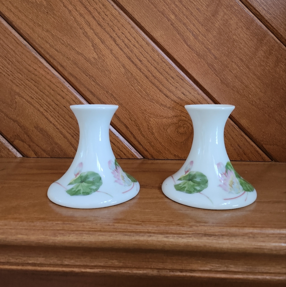 IMAGES Vintage Set of Two Toscany Collection Candle Sticks